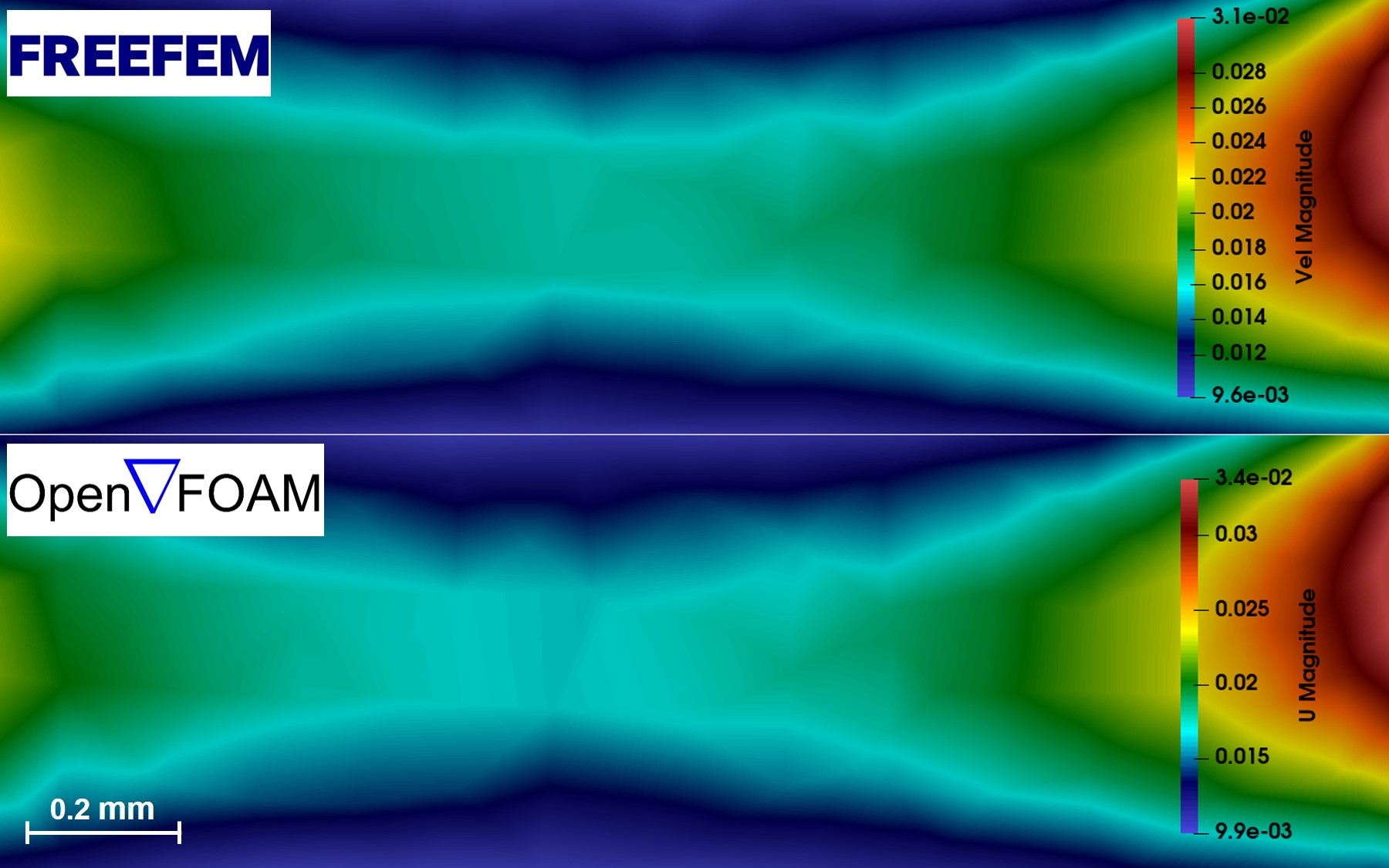 A zoomed-in view of the area depicted as white dashed-line in Fig. 